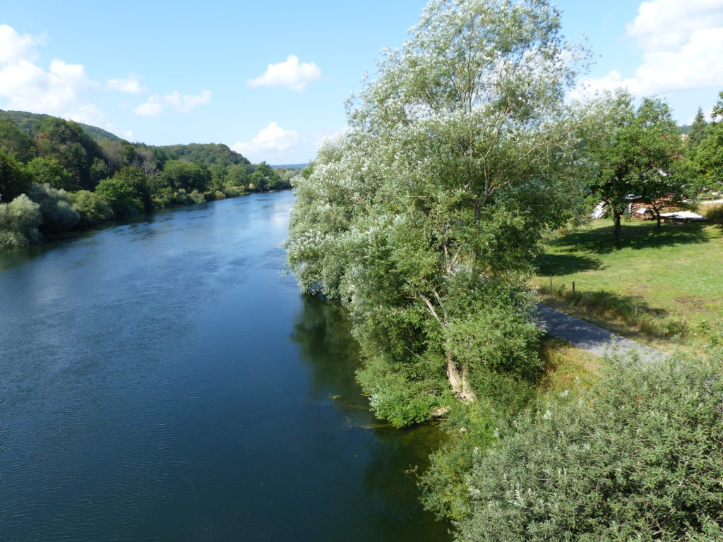 La vélo route le long du Doubs à Vaire